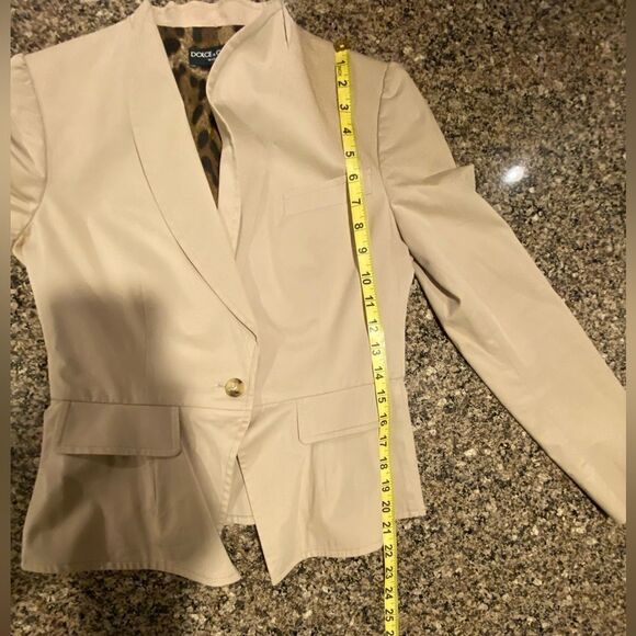 DOLCE & GABBANA. VINTAGE JACKET. LEOPARD LINING. SIZE 8 - Picture 9 of 11